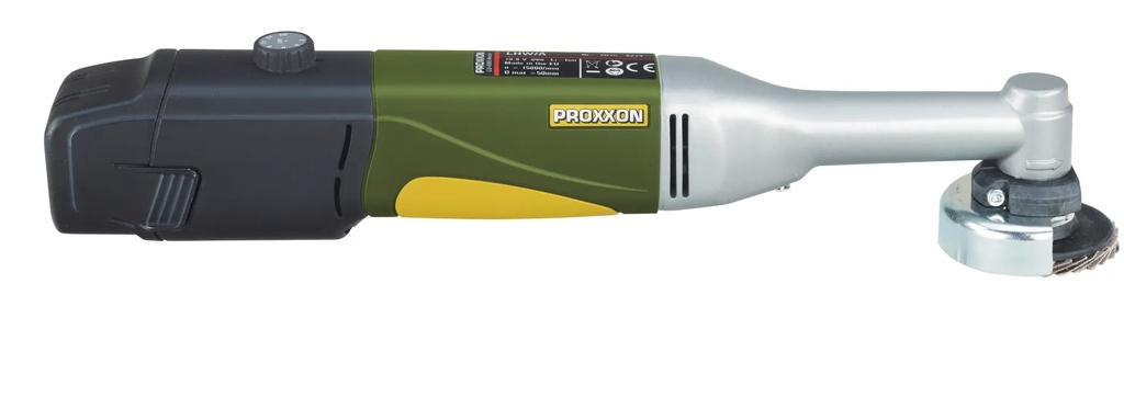 PROXXON Battery-powered long neck angle grinder LHW/A, in card-board box w/o accessories