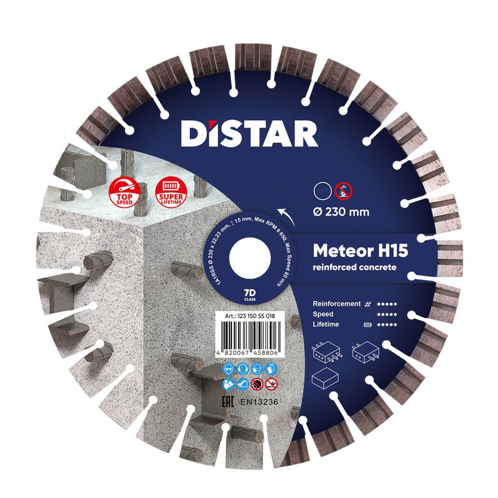 Distar 1A1RSS/C3-W Meteor H15 ∅230mm Diamond Blade