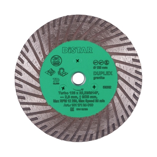 [10117126010] Distar Turbo Duplex Diamond Blade ∅125mm