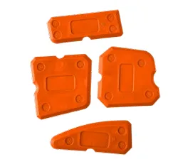 [6378] Silicone smoothing spatulas set of 4