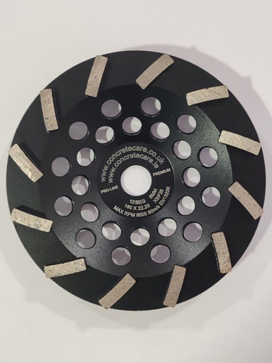 12 segment Turbo Diamond Grinding Cup Disc ∅180mm