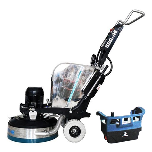 HTG 680 4E Three Phase 4 Head Planetary Floor Grinder/Polisher with Remote Control