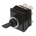 [350-248] Arcolectric (Bulgin) Ltd Toggle Switch, Panel Mount, On-Off, DPDT, Tab Terminal