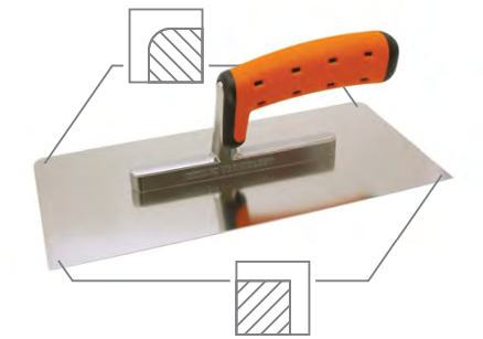 [6020] Stainless steel trowel 130/270mm 

