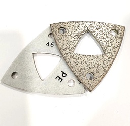 TRIANGLE-SHAPED CORNERPRO TOOL VACUUM BRAZED BOND VELCRO 