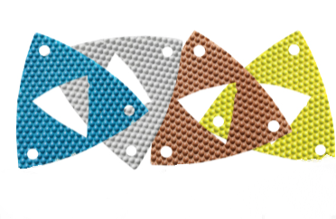 TRIANGLE-SHAPED CORNERPRO TOOL RESIN BOND VELCRO 