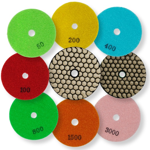 Concrete Stone Polishing Pad 2mm Dry ∅100-125mm