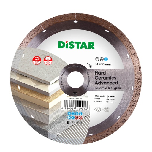 Distar 1A1R Hard Ceramics Advanced Diamond Blade ∅180-350mm