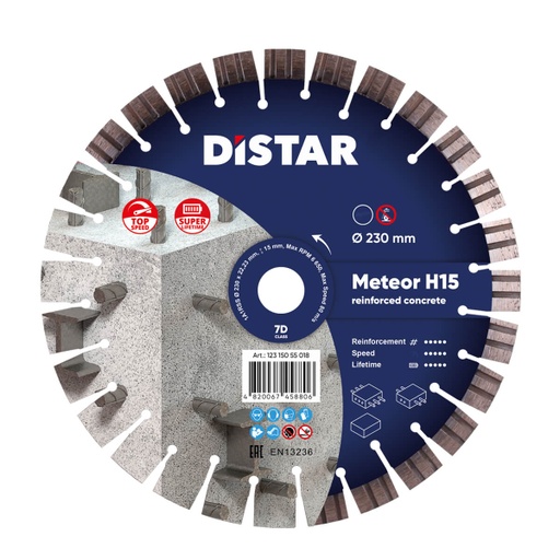 [12315055018] Distar 1A1RSS/C3-W Meteor H15 ∅230mm Diamond Blade